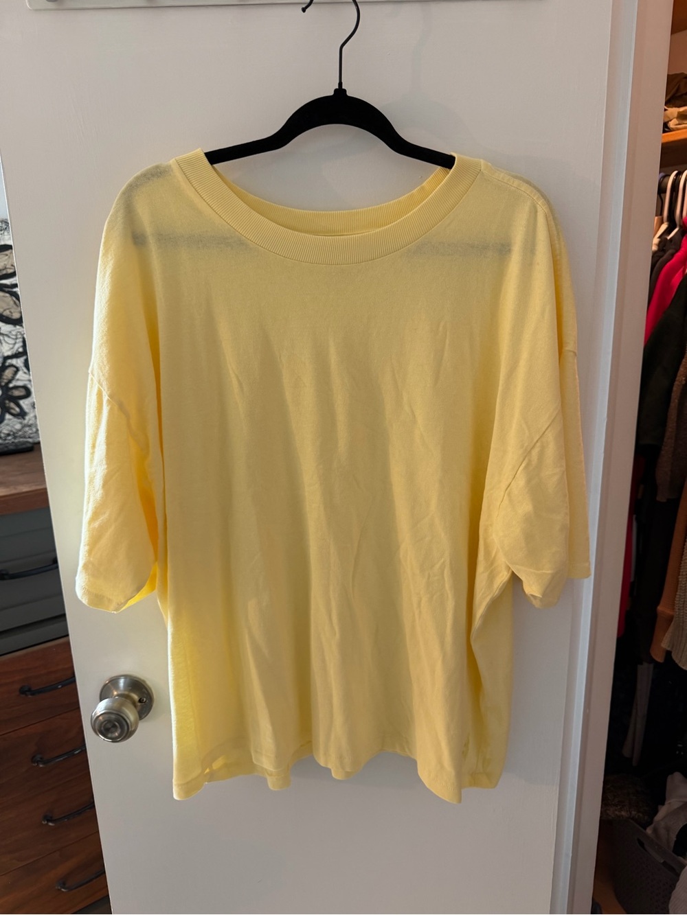 Free People Movement Tackle Tee Medium Yellow